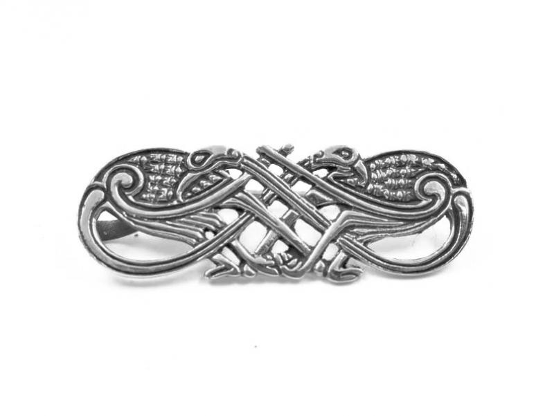 Keltische Vogelfibel im Urnes Stil aus 925er-Silber